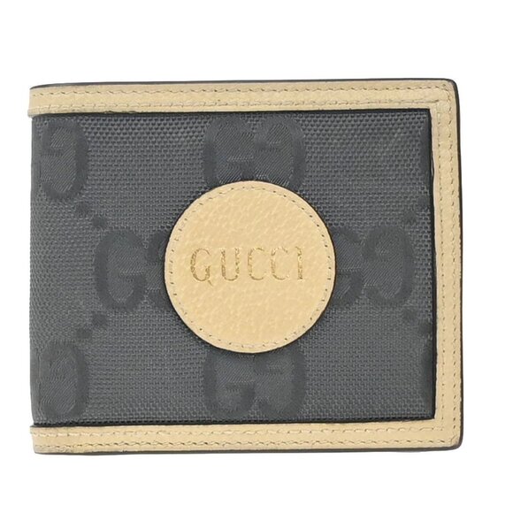 GUCCI GG Pattern Off The Grid Compact Wallet Canvas Leather Beige Gray 09EG261 - Picture 1 of 16